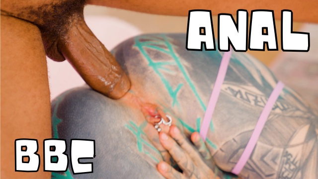 BBC Deepthroat Atm Gives A Tattooed Girl A Deep Anal Pounding Resulting In A Facial Cumshot