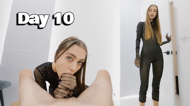 A Slobbery Blowjob Is Delivered By A Pov Exclusive Mistress Wearing Gloves