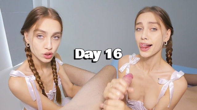 Using A Friend's Dick The Little Magician Performs Magic