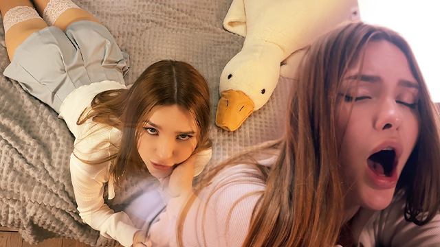 Stepsis Is Starting To Fuck Her And Get Cum Covered While Wearing An Anal Plug