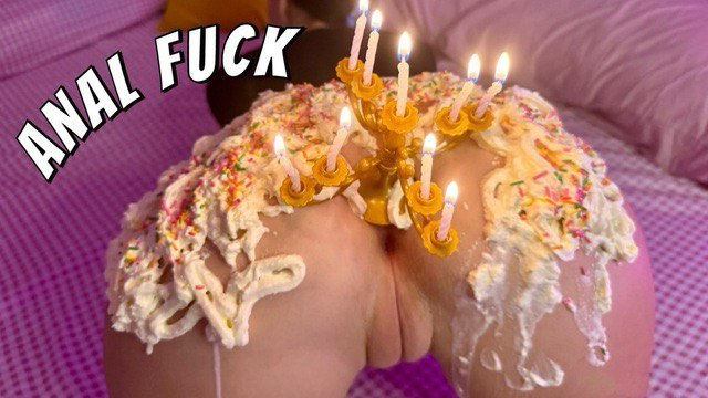 Vlog 7 Happy B-Day Stepson Ass Creamy Cake Hard Doggy Anal Fuck