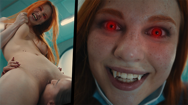 Lesbian Pleasure Mesmerizes An 18-Year-Old Redhead Vampire