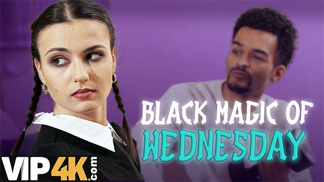 To Obtain Daddy's Large Black Cock A Fucking Slut Dressed As Wednesday Is Masturbating