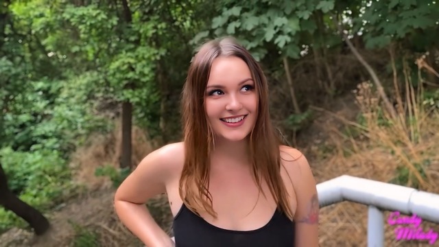 A Stranger Is Exposing Her Tits In Public So Let's Fuck Her