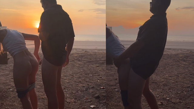 At The Beach I Cheated On My Husband With A Stranger And He Used His Large Cock To Cum In My Pussy