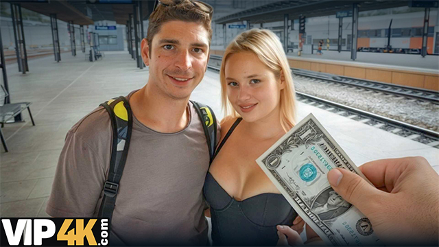 In The Train Station Restroom A Blonde Hottie Sucked A Cock