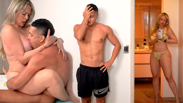 I Don't Reprimand My Dad And Monique Fuentes Because My Stepmother Sucks My Big Cock