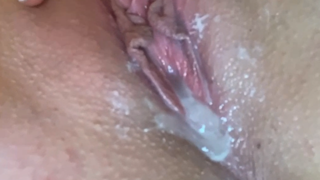 Watch As Cum Pours Out Of My Sultry Little Hole