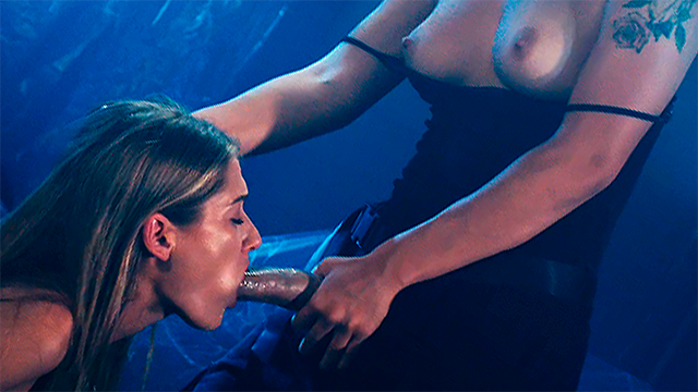 A Japanese Bareback Blonde Shemale With A Supernatural Evil Spirit Gives An Asian Futa Girl A Magic Cock