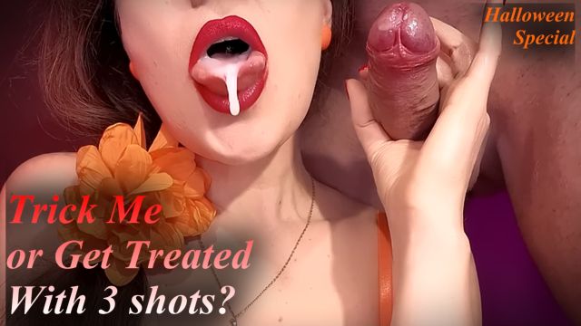 Milf Halloween Handjob Trick Or Treat Three Creamy Treats And Dirty Talk Or Play