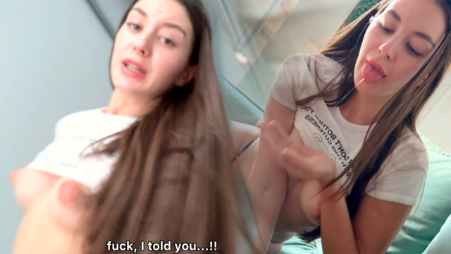 Because Watching TV Was So Boring The Stepsister Fled After The Stepbro Touched Her