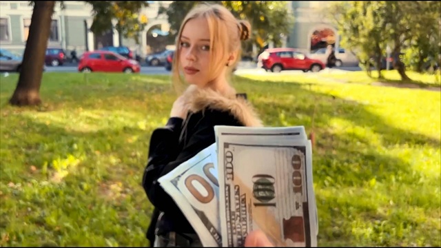 To Get Money And A Big Dick A Shy Stranger Cheated On Her Boyfriend