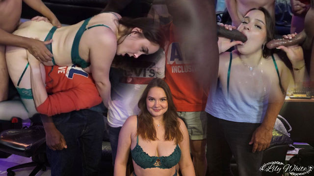 The First Gangbang Full Creampie