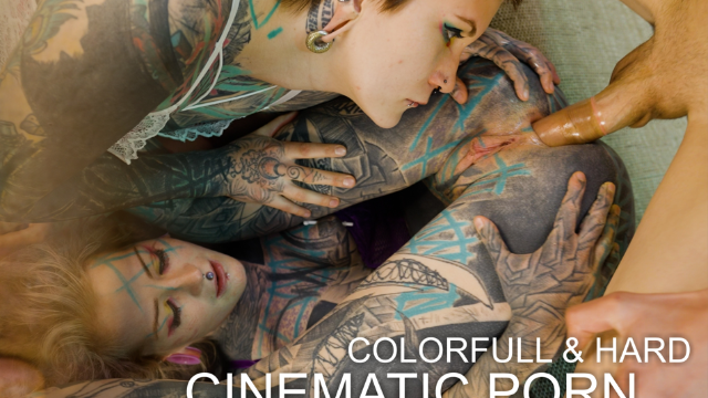 Fucking His Girlfriend's Tattooed Friend In A Covert Relationship