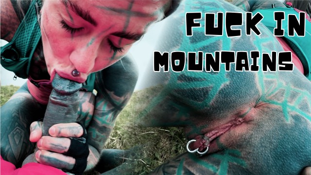 A Passionate Fuck And Cumshot While Hiking A Mountain