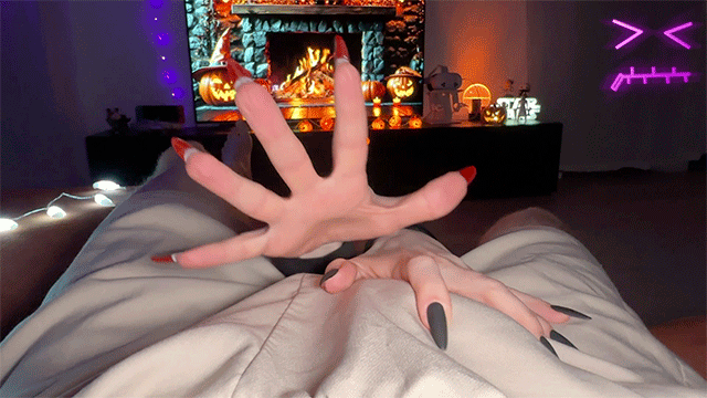 Halloween Handjob On A Big Cock No Tricks Just Pure Submission