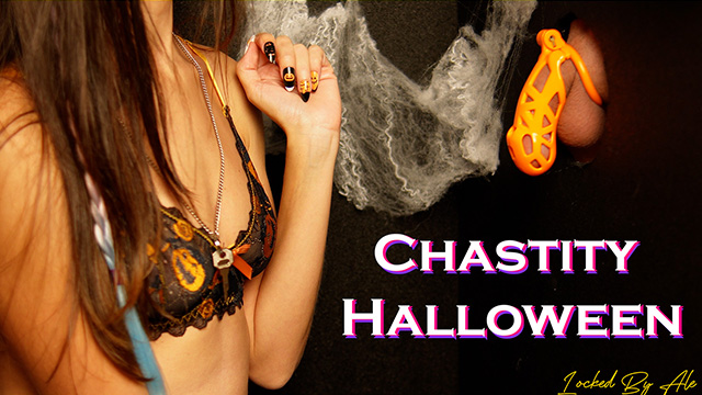 Wife Locks Husband In Perpetual Chastity In A Terrifying Halloween Glory Hole