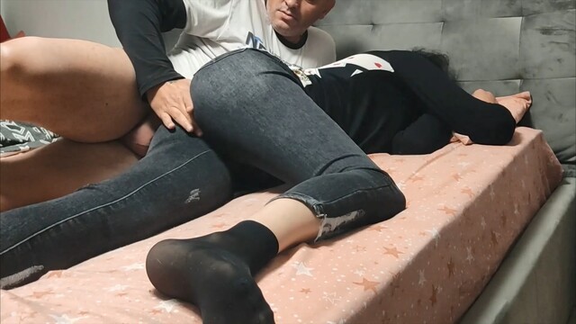 Stepson Accidentally Fucks His Attractive Stepmother While They Are Sharing A Bed