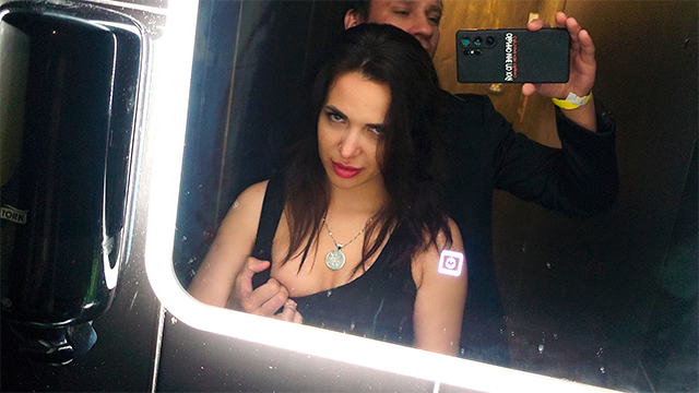 Without Using A Condom I Picked Up A Whore In A Club And Fucked Her In The Restroom