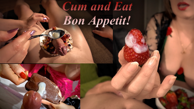 An Insatiable Milf Consumes Cumshots On Berries And Chocolate During A Semen Snack Attack