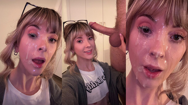 Cuck-Ception Sucking My Boyfriend While Watching A Video Of Me Having A Massive Facial