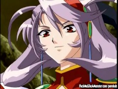 Busty Pink Haired Hentai Cutie Riding On Hard Cock