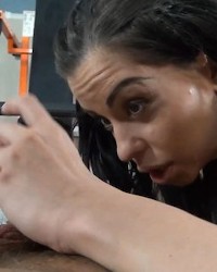 Busty Mistress rewards her slave with a slow POV titjob photo