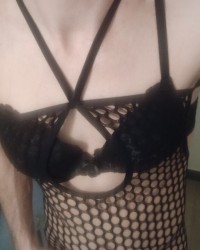 Sissy DWT in Fishnet photo
