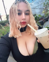 Morning coffee girl photo