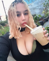 Morning coffee girl photo