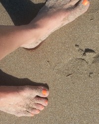 Toe SWAG. This little piggy had roast beef... photo