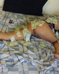 Lil MaMa SeXxXy In the Tiger Print Taking The Anal Plug Like a Champ!! photo