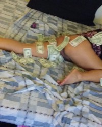 Lil MaMa SeXxXy In the Tiger Print Taking The Anal Plug Like a Champ!! photo