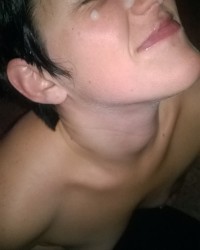 screaminsyren Facialed by a big load of cum photo