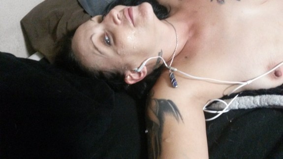 Hot cum all over my face and body