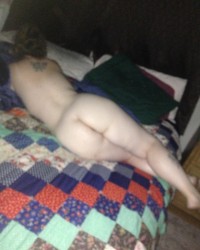 Naked and enjoying photo