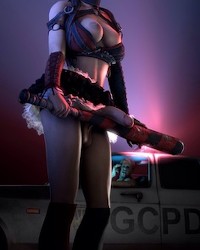 3D Harley Quinn futa photo