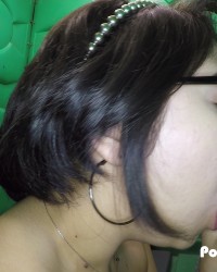 Porta Gloryhole Teen swallows cum at grocery store photo