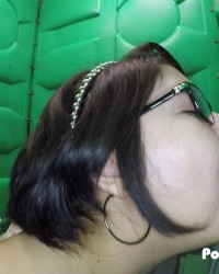 Porta Gloryhole Teen swallows cum at grocery store photo