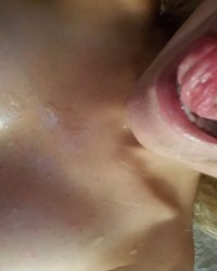 Cum covered photo