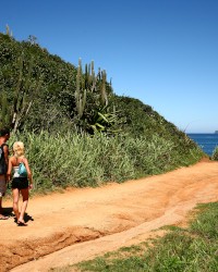 CHLOE DELAURE Anal outdoors on the beach with two cocks photo