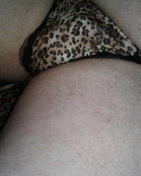 Gf made me be her bitch and wear panties and tuck my dick photo