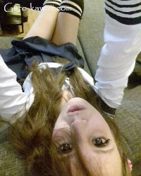 Hot girl in school uniform. So darn kawaii! photo