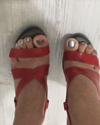 Feet & panty &stockings fetish photo