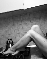 Feet & panty &stockings fetish photo