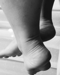 Feet & panty &stockings fetish photo