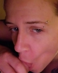 Sucking boyfriend's dick photo