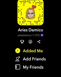Snapchat @ariesdamico photo