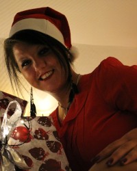 Teen alone home at christmas photo