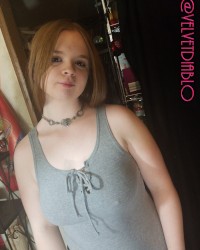 Curvaceous Redhead in Heather Grey Colored Bodysuit ~ I Am 23 in These Pics photo